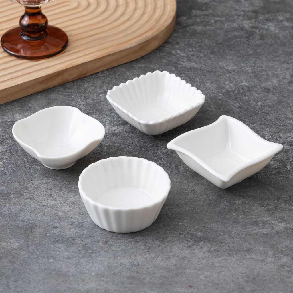 Juego De 3 Ramekin Blanco 2oz Modelos Surtidos