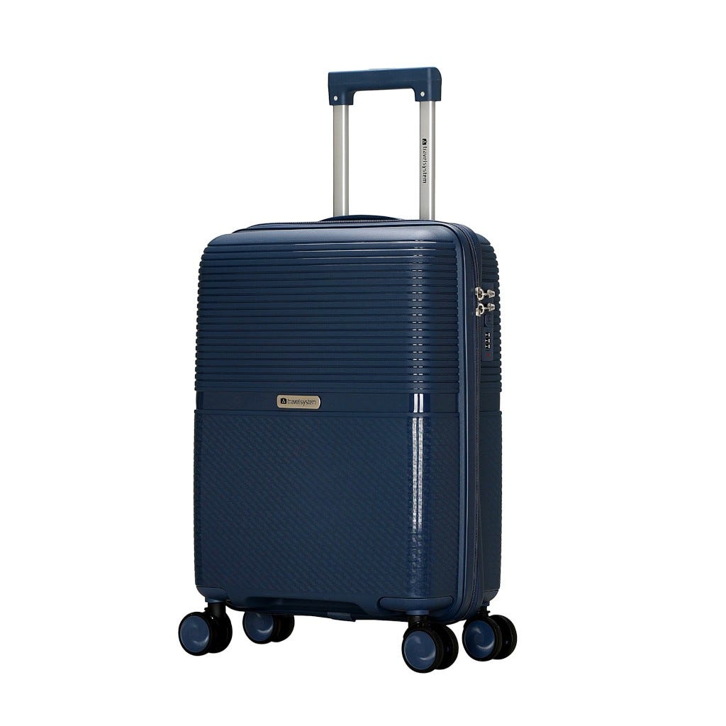 Maleta De Viaje Rígida Azul 20"