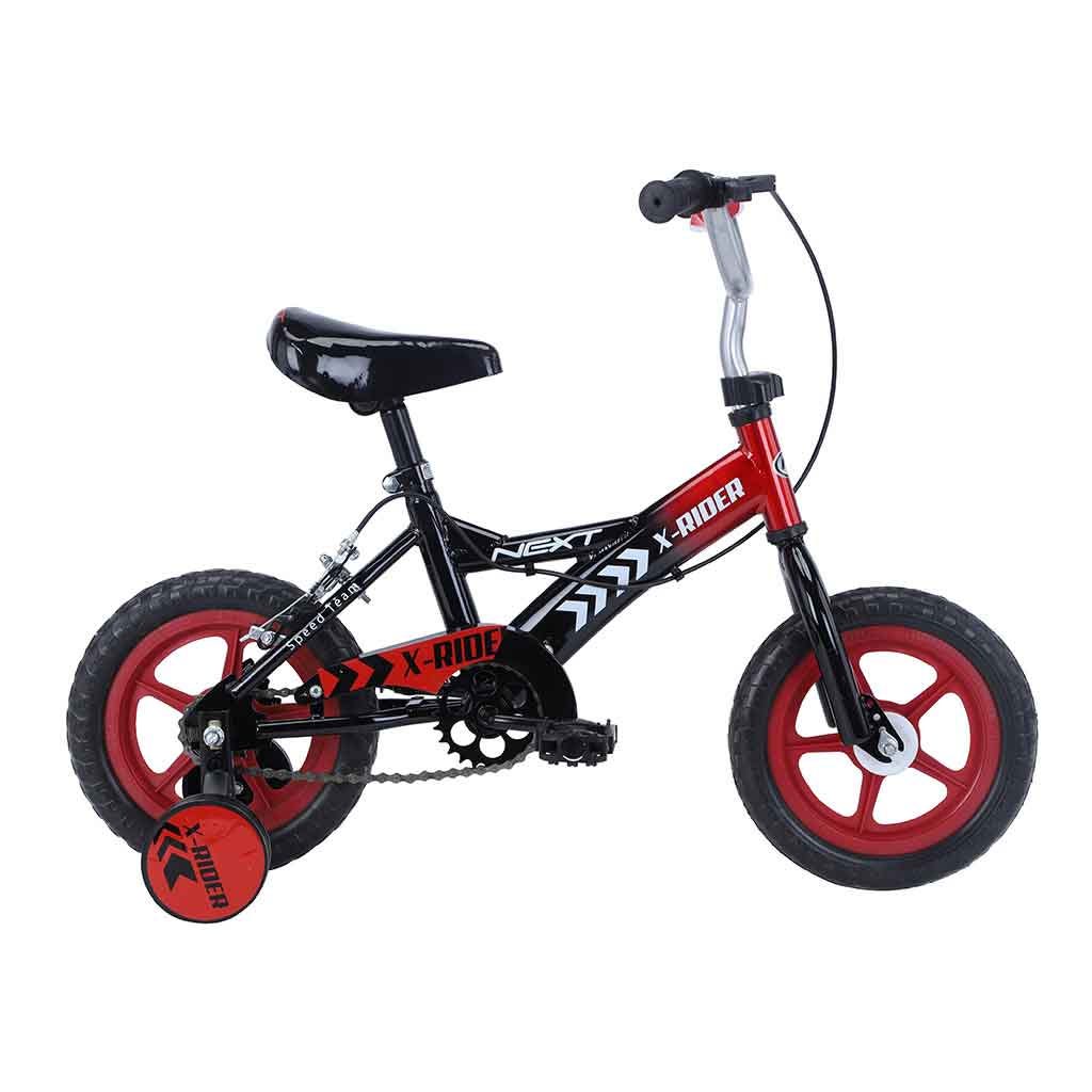 Bicicleta Next Aro 12'' Negro Con Rojo