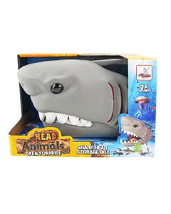 Caja De Almacenamiento En Forma De Cabeza De Tiburón Con Figuras