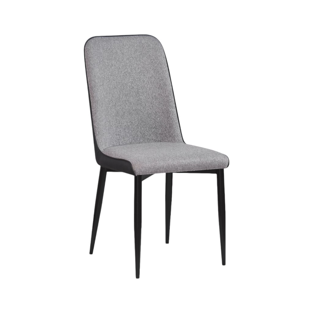 Silla De Comedor Bonni Gris Y Negro 47x44x92cm