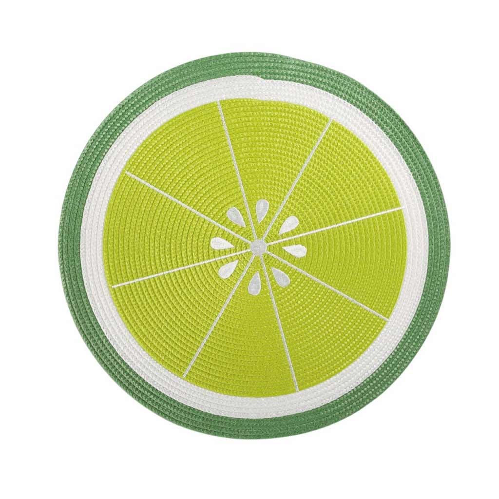 Individual Estampado De Limón Verde 38cm
