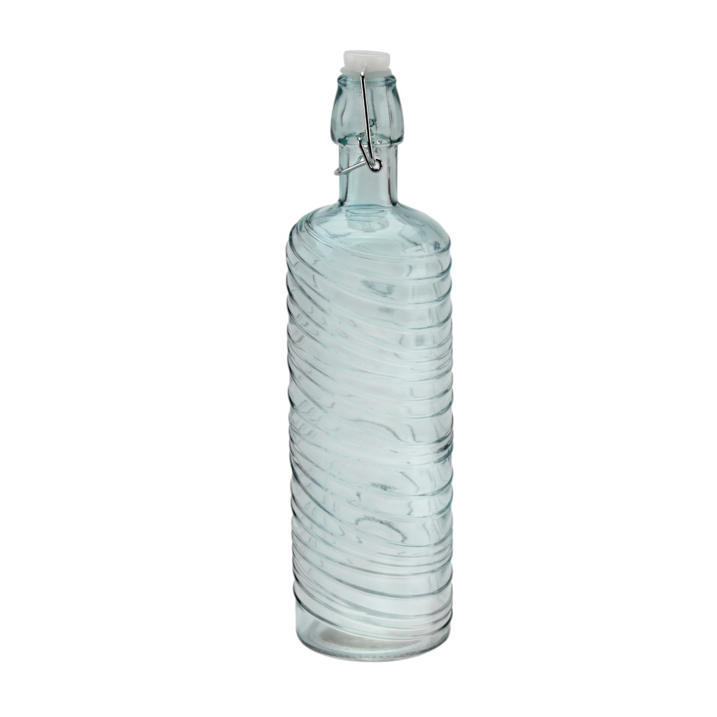 Botella De Vidrio Azul 1L