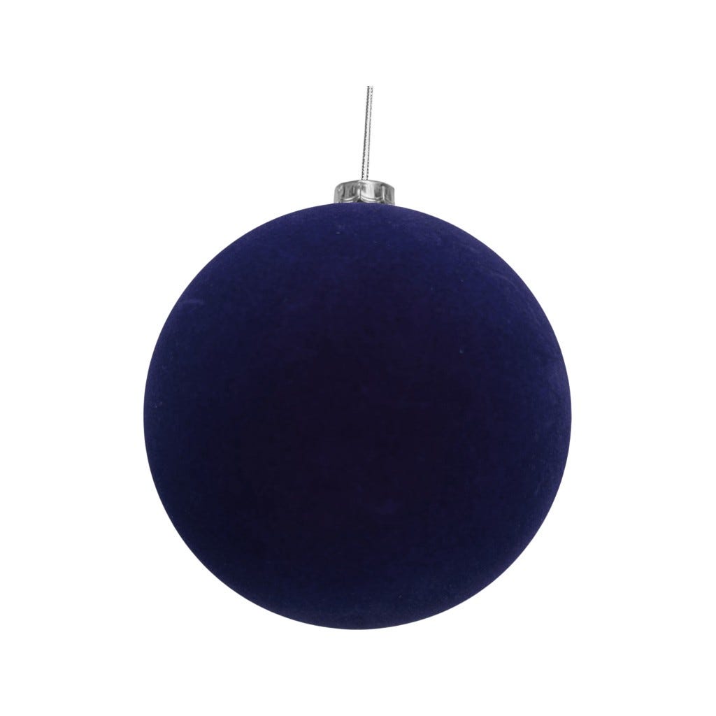 Bambalina De Terciopelo Azul 15 Cm