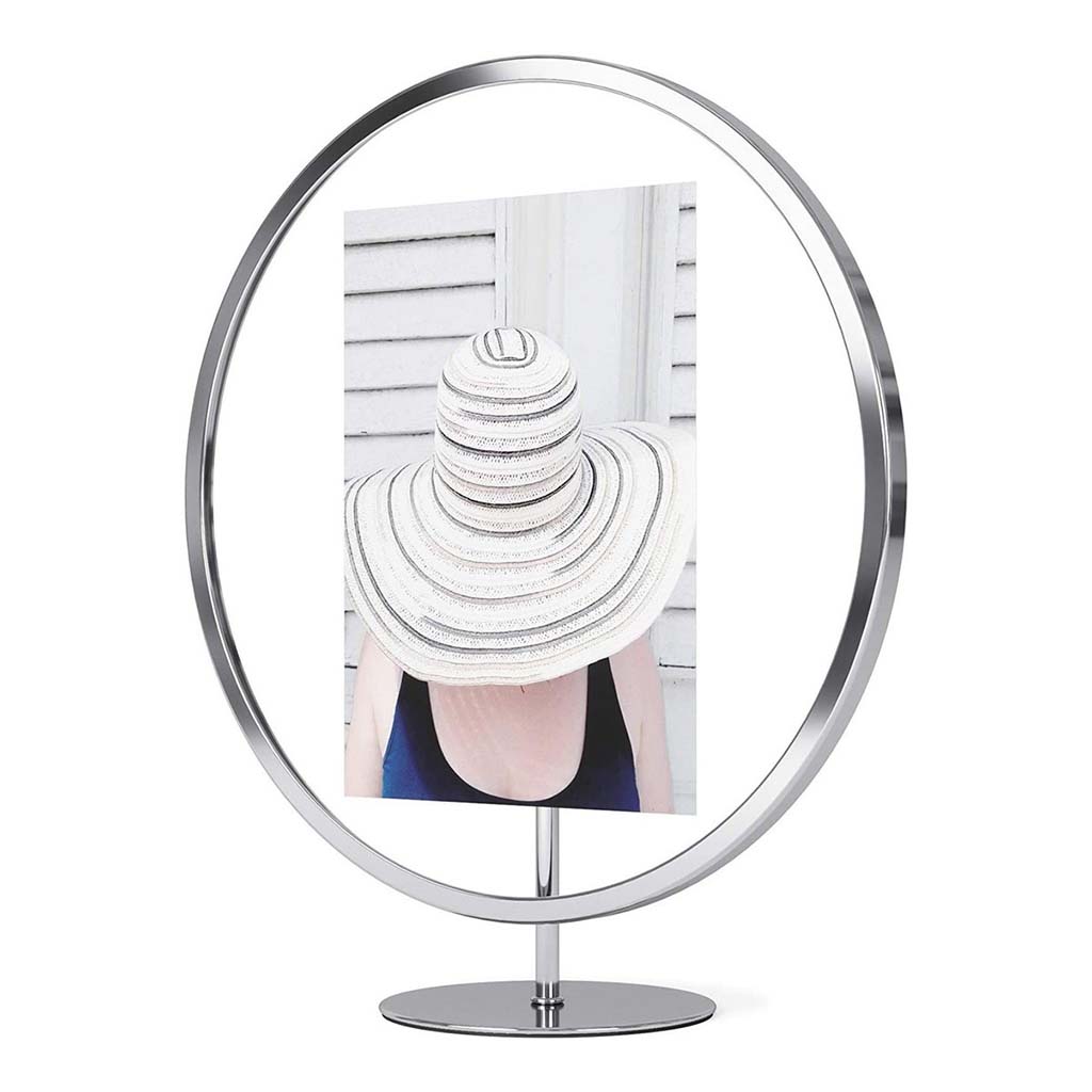 Marco de fotos de cromo plateado 12x18cm