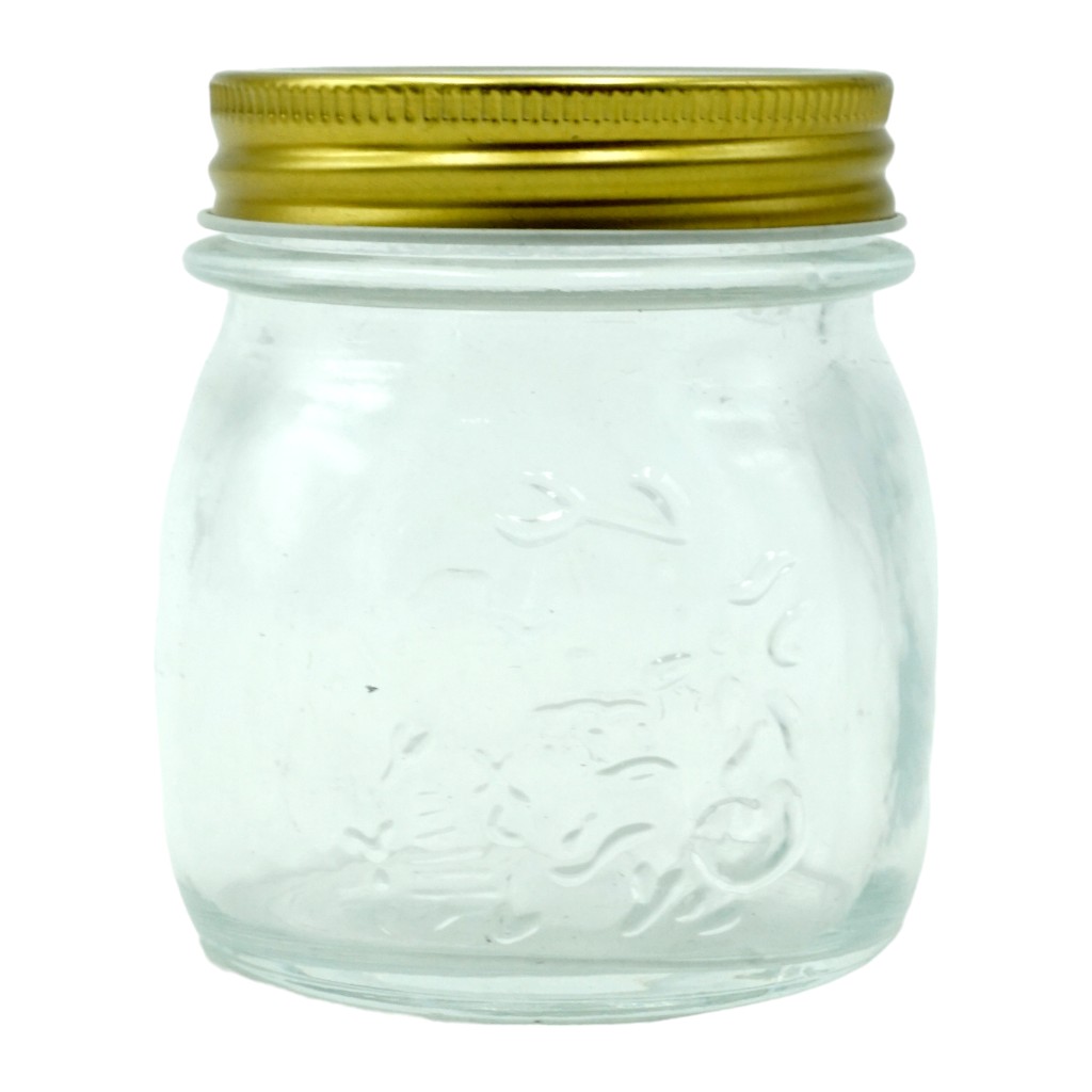 Botella De Vidrio Transparente Ovalada 310ml