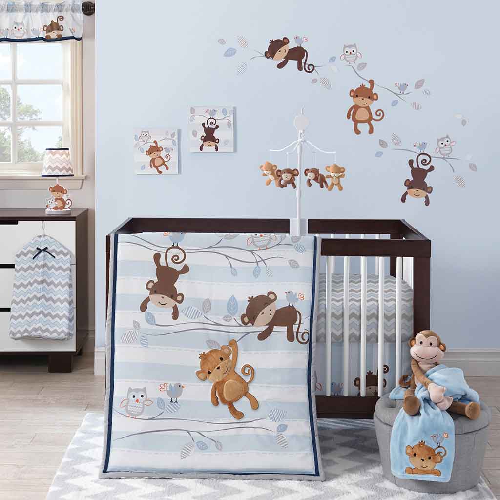 Set de cuna de 3pcs Mod Monkey