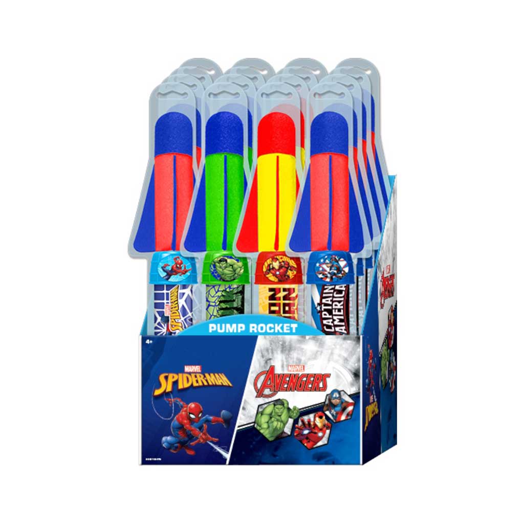 Lanza Cohetes De Espuma Marvel Colores Surtidos