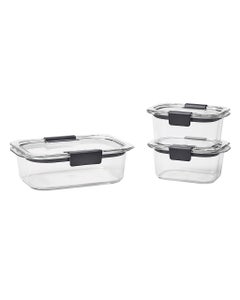 Conjunto De 6 Recipientes De Plástico Para Alimentos 2271ml Rubbermaid