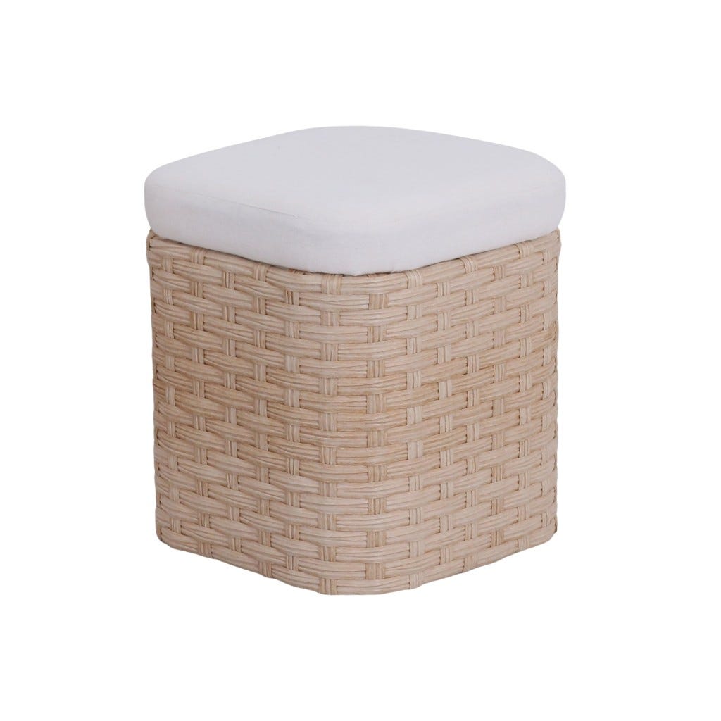 Otoman Para Almacenaje 30X30X35Cm Natural