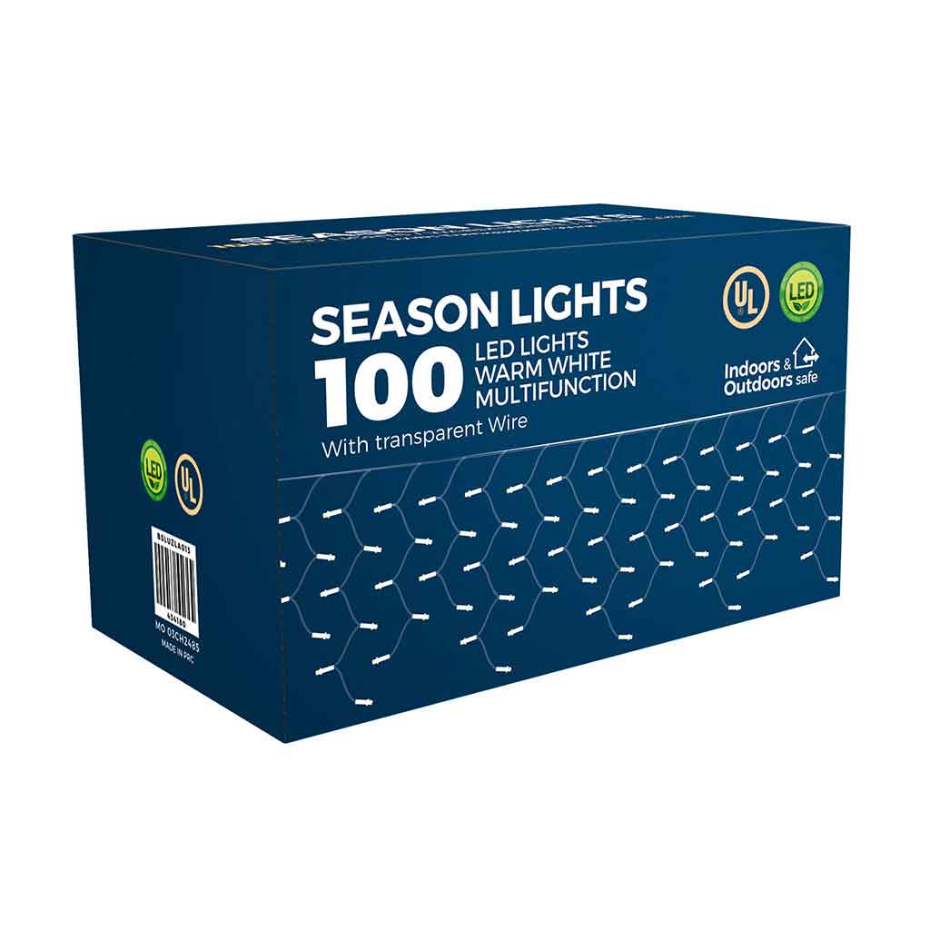 Caja De 100 Luces Navideñas Blancas