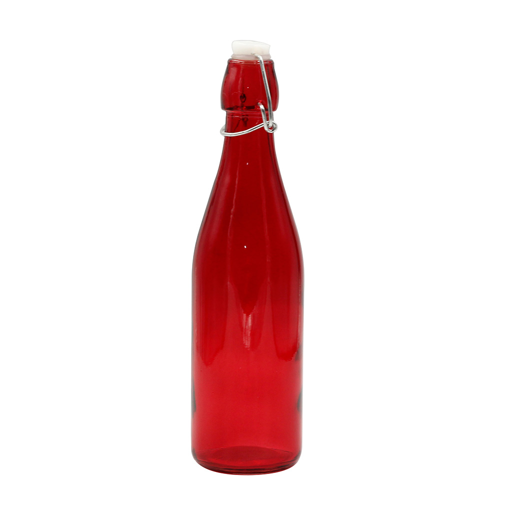 Botella de vidrio rojo de 500 ML