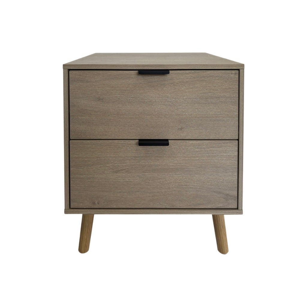 Mesa Auxiliar De 2 Gavetas 48x40x50cm