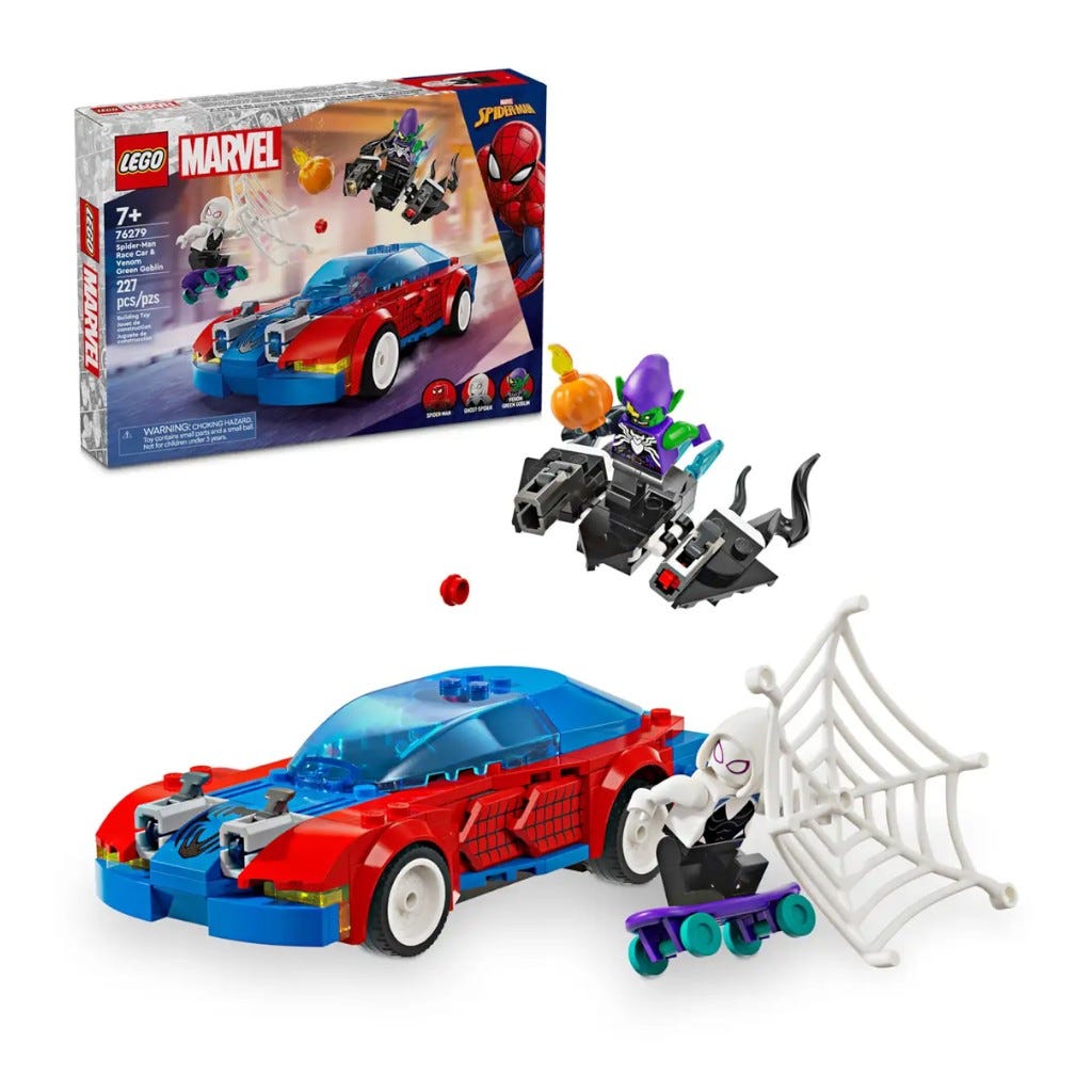 Bloques Lego Coche De Carreras Spider Man
