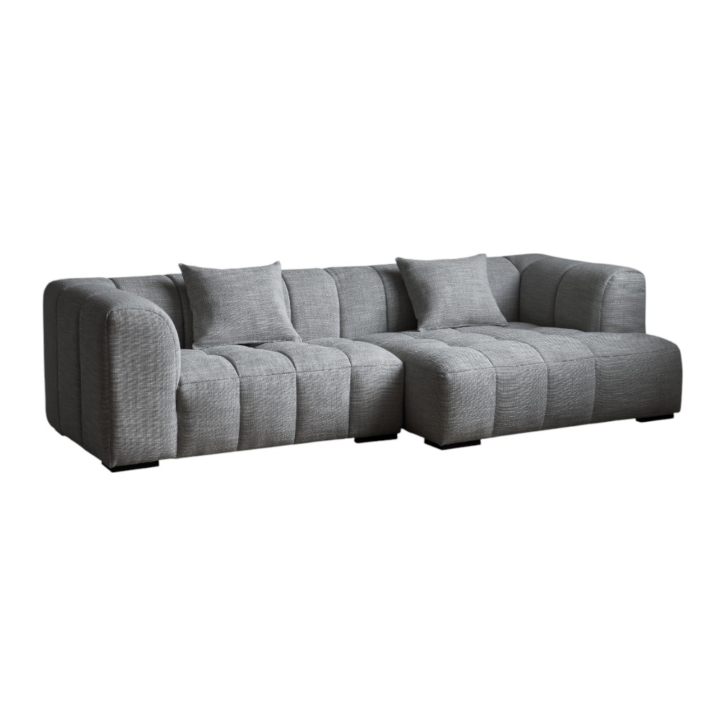 Sof&aacute; Esquina Celest Gris