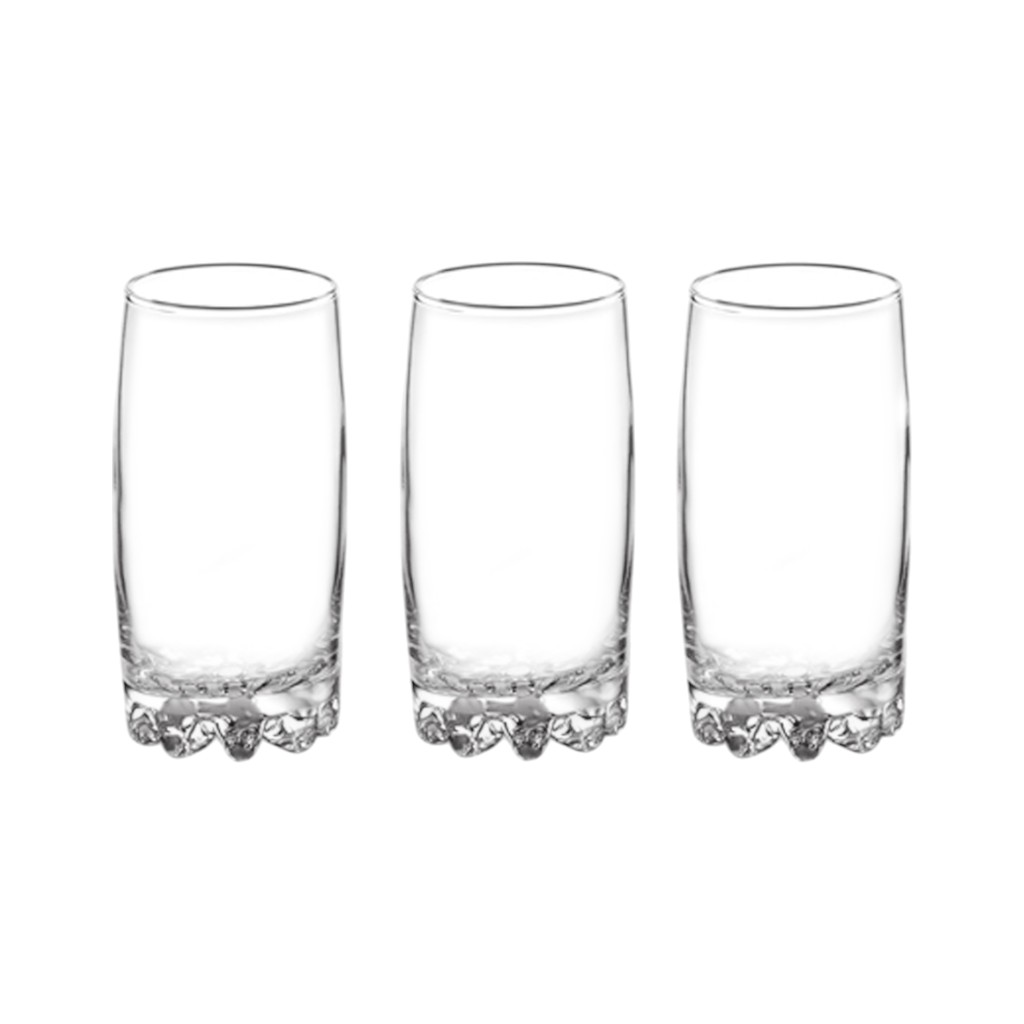 Set De 3 Vasos De Vidrio 13oz