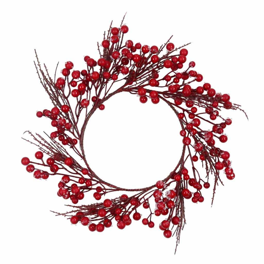 Corona De Bayas Rojas 20 Cm