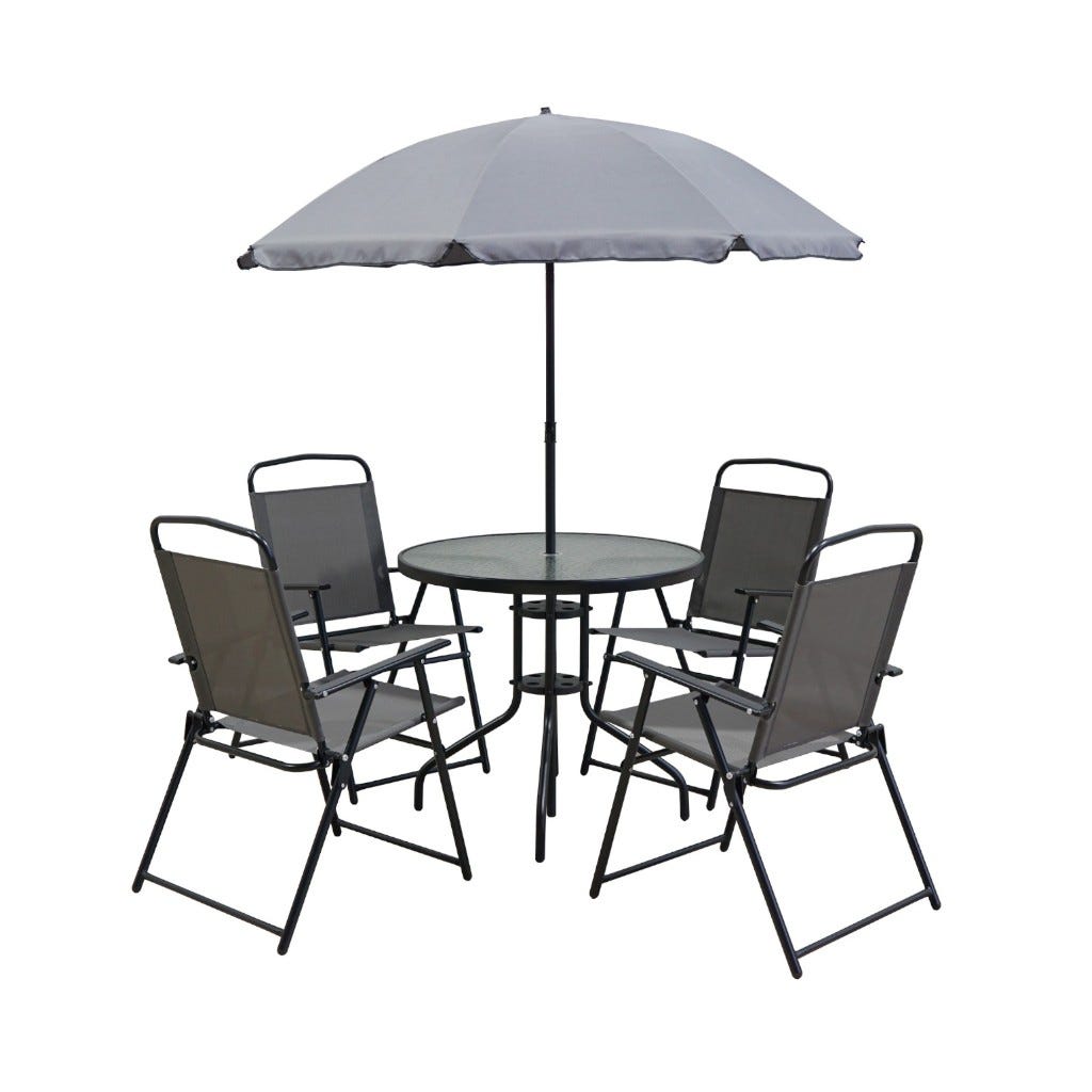 Set Blondy Negro Silla 54X63X91Cm - Mesa 80X70Cm