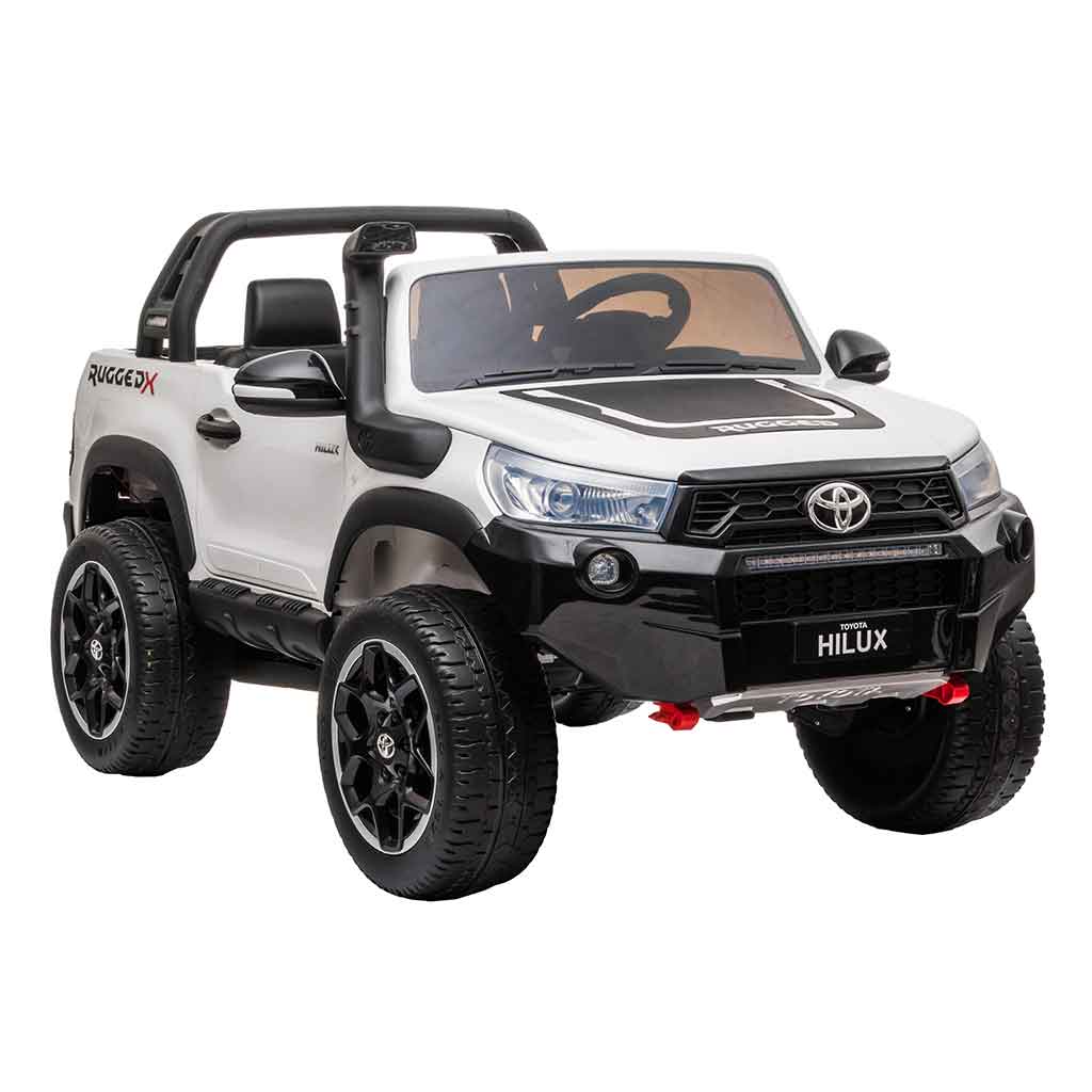 Carro recargable Toyota Hilux blanco 2019