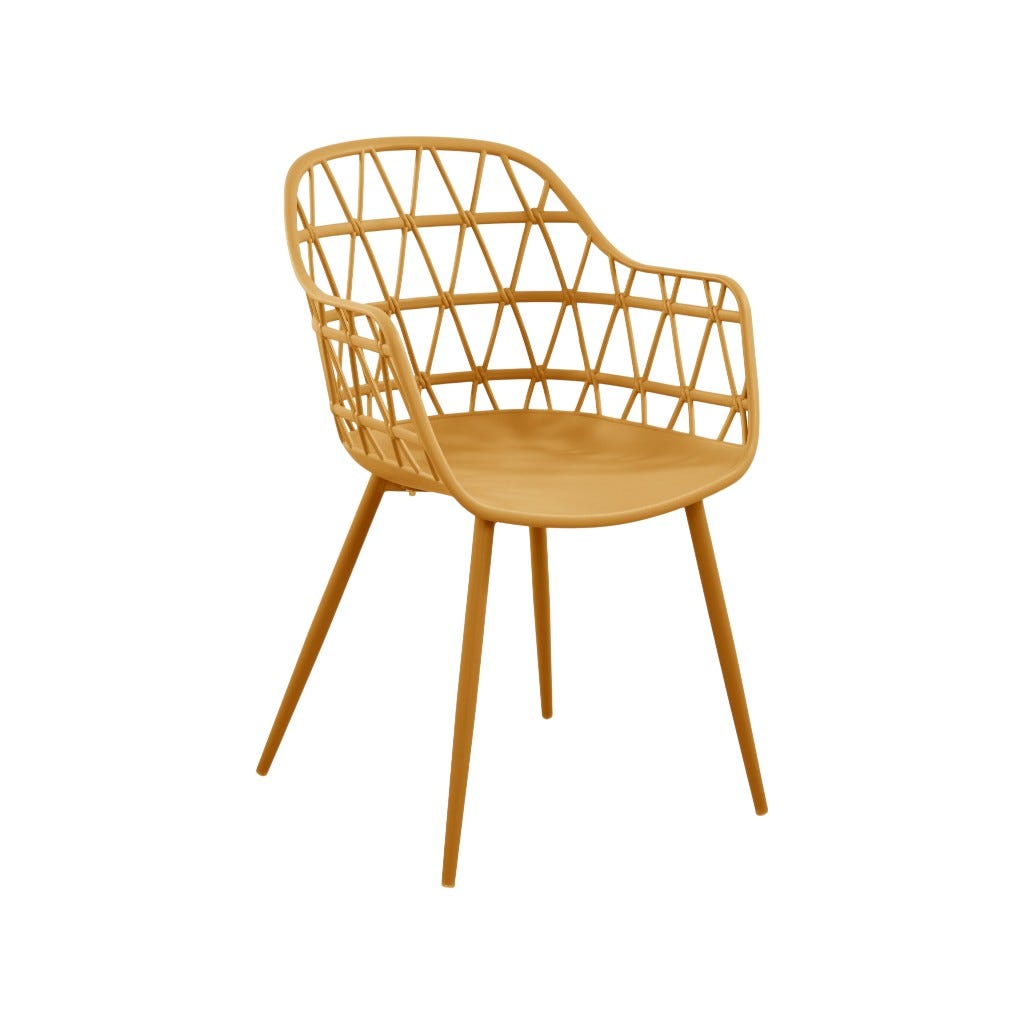 Silla De Comedor Amarillo Yeli 55,5X55,5X84,5Cm