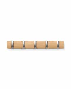 Umbra Flip Perchero De Pared Con 5 Ganchos Extraíbles 51X6X3Cm