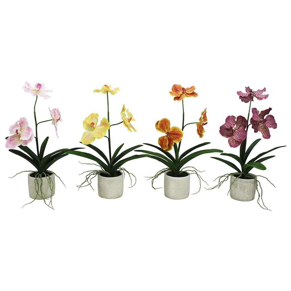 Flores artificiales de vanda en maceta surtidos 45CM