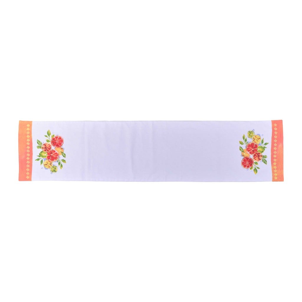 Camino De Mesa Estampado Naranja 33X140Cm