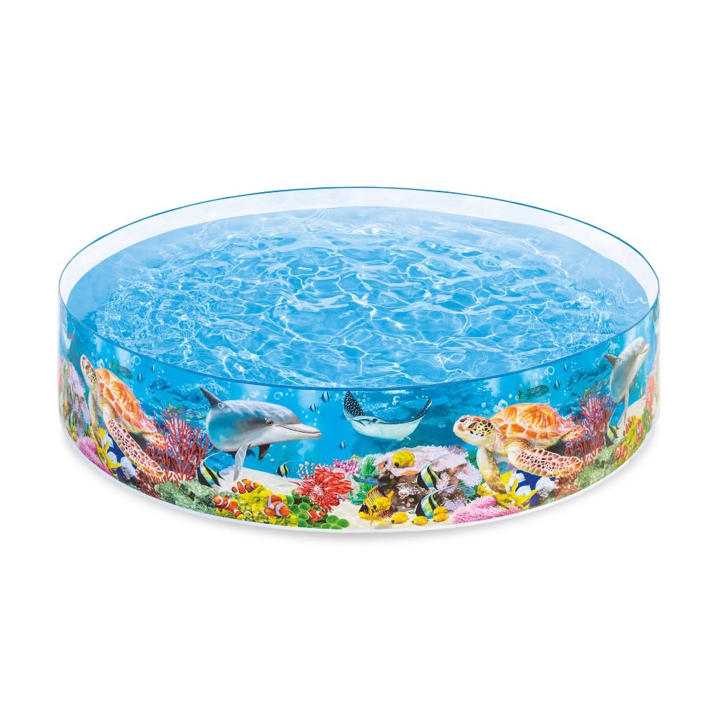 Piscina Snapset 8x1x16plg Arrecife De Coral Intex
