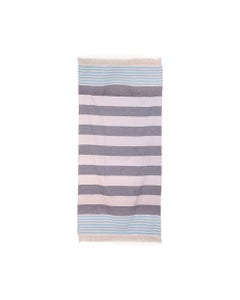 Toalla Hammam Playa De Rayas Morados Y Azules 160X80Cm