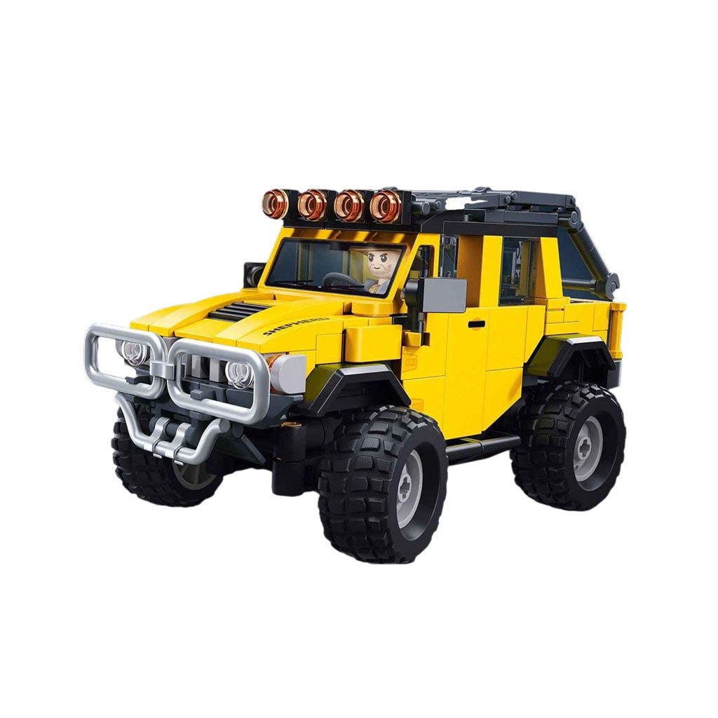 Set De Construcción De Coche Todo Terreno Amarillo 324Pzs