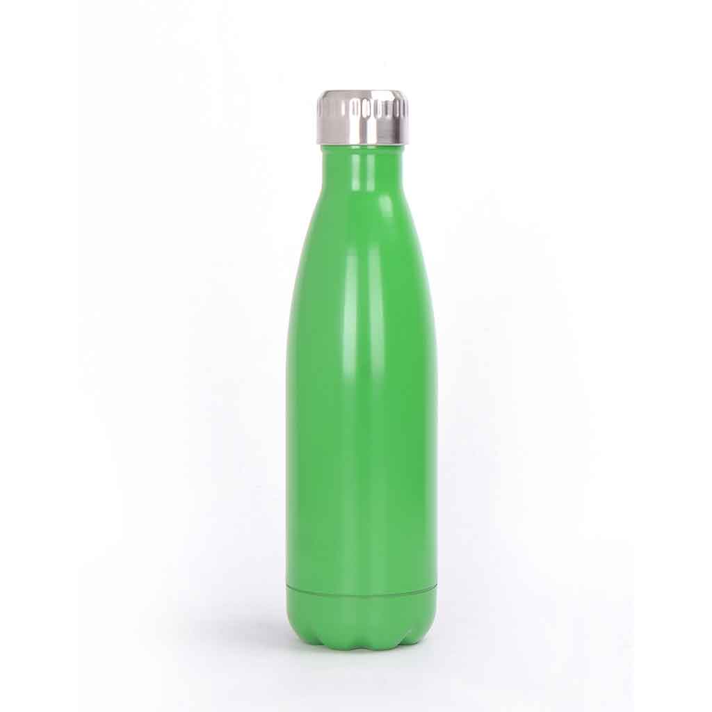 Botella de agua verde de acero 500ML 