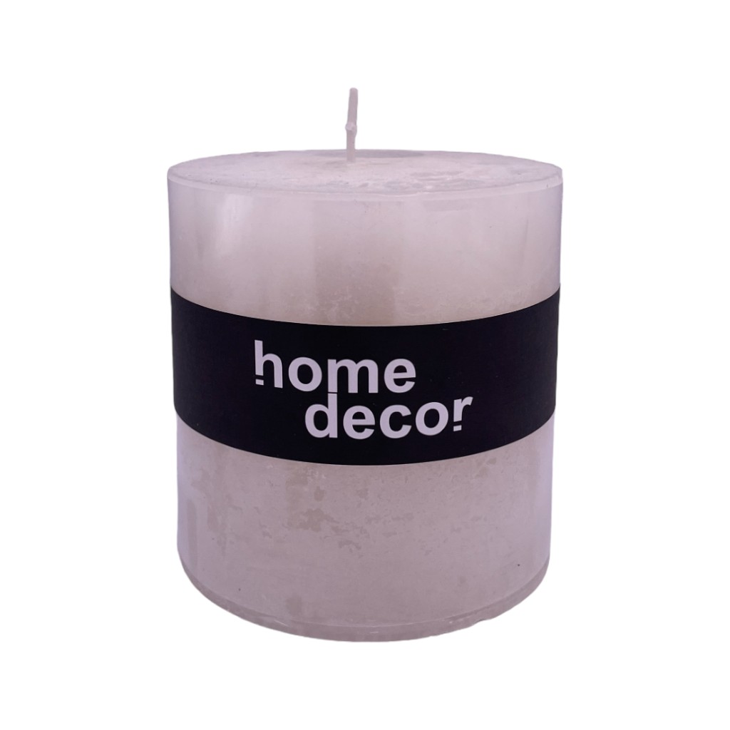 Vela Decorativa Blanco 10X10Cm