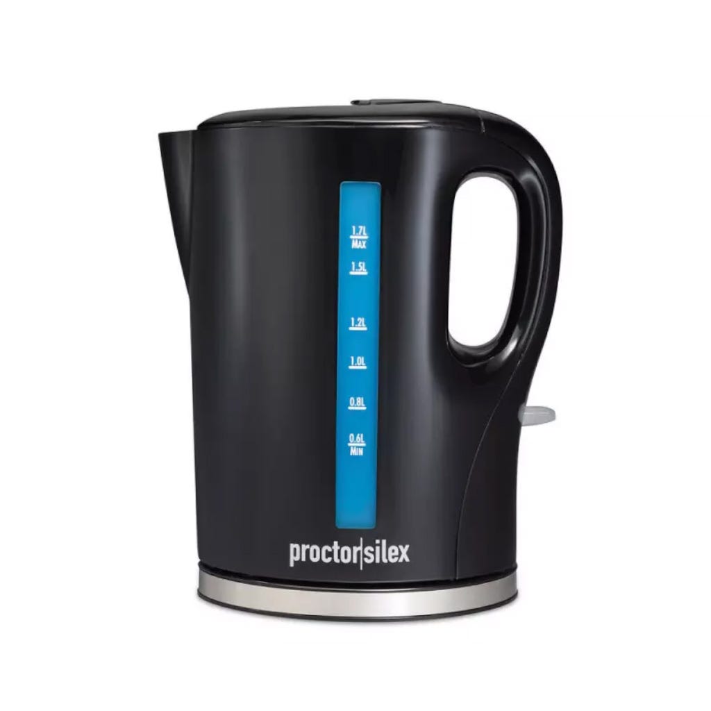 Hervidor Eléctrico Inalámbrico Negro 1.7Lt Proctor Silex