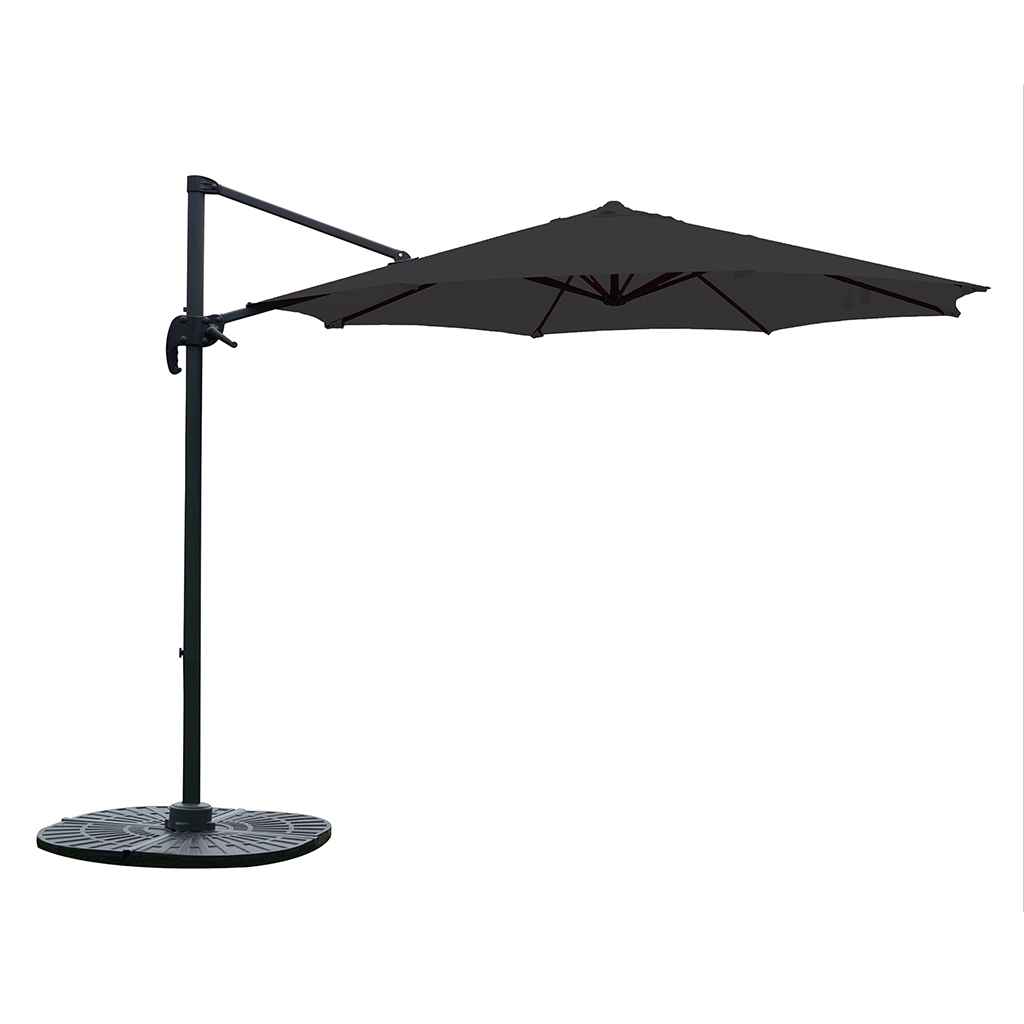 Sombrilla para jardín gris/gris oscuro