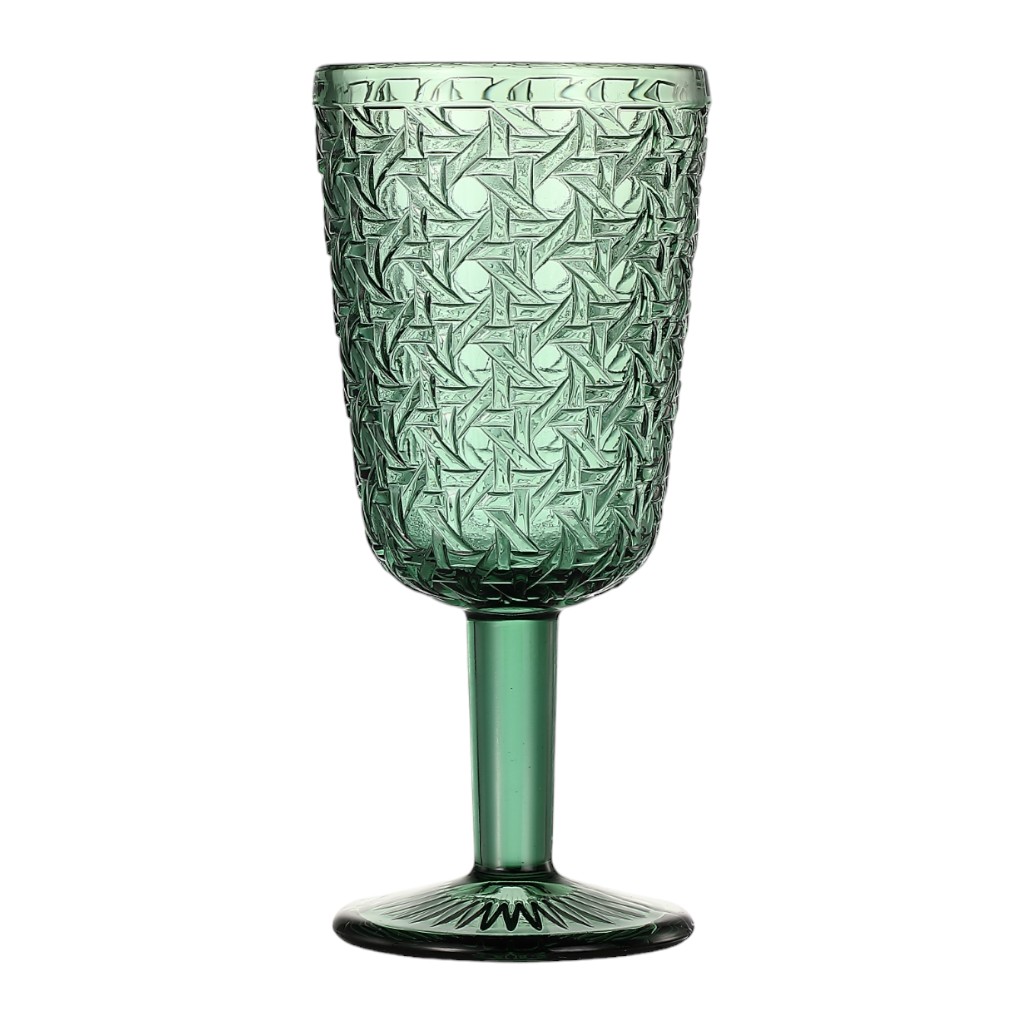 Copa De Vino Color Verde 10Oz