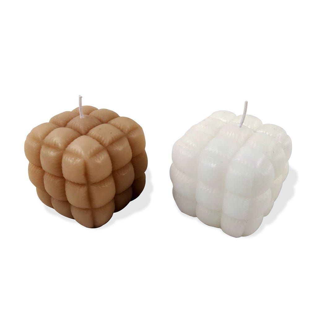 Velas en forma cuadrada surtidas 7CM