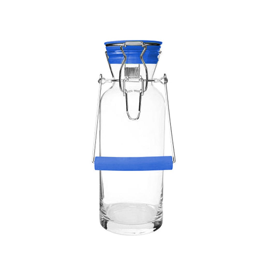 Recipiente Con Tapa 1.2l Azul Pasabahce