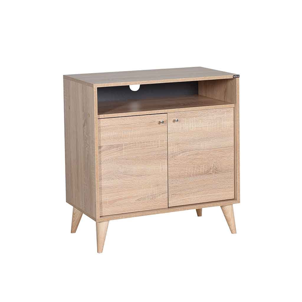 Gabinete Natural De Multiusos Con Dos Puertas 73X42X79Cm