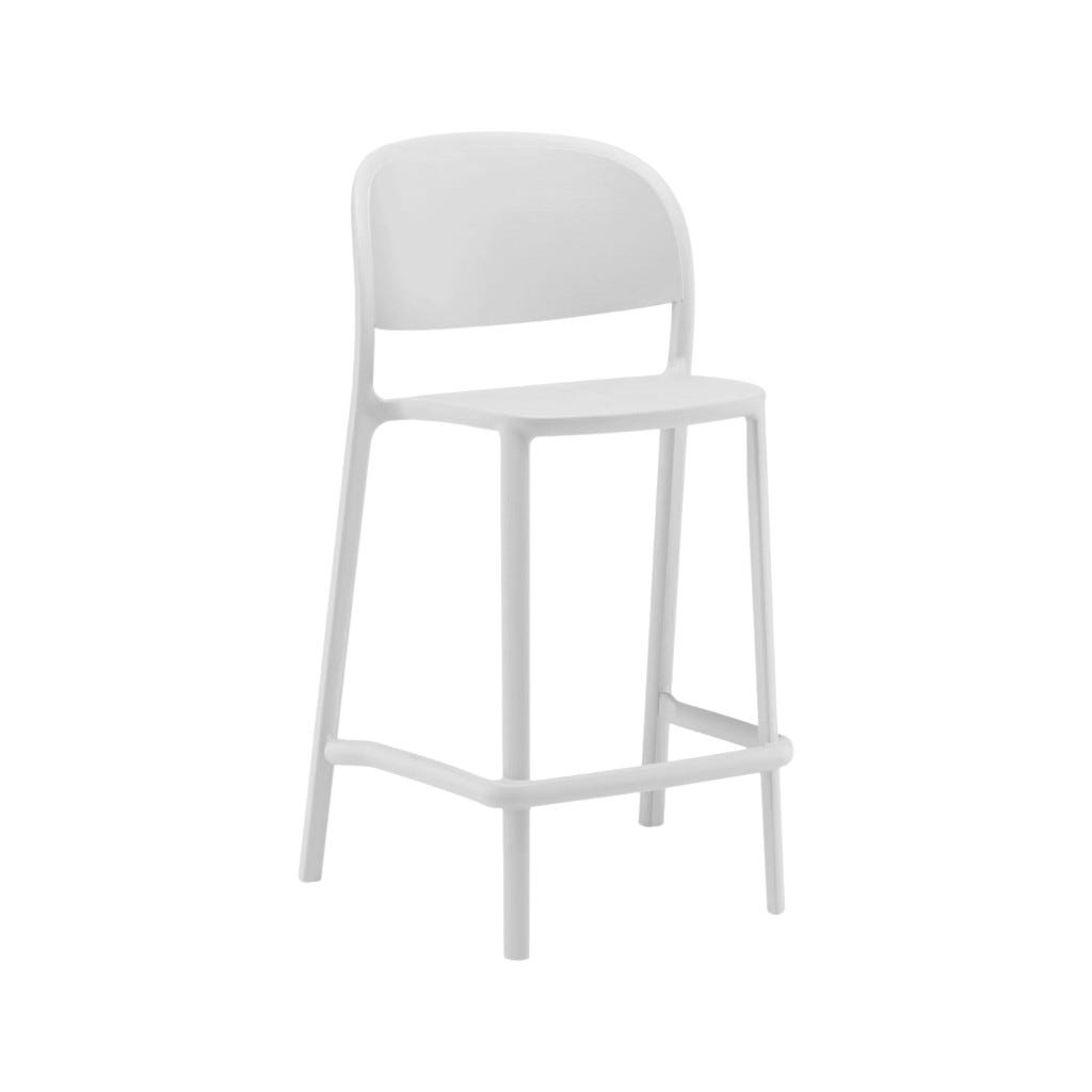 Silla De Bar Nidia Blanco 49,5x55x104cm