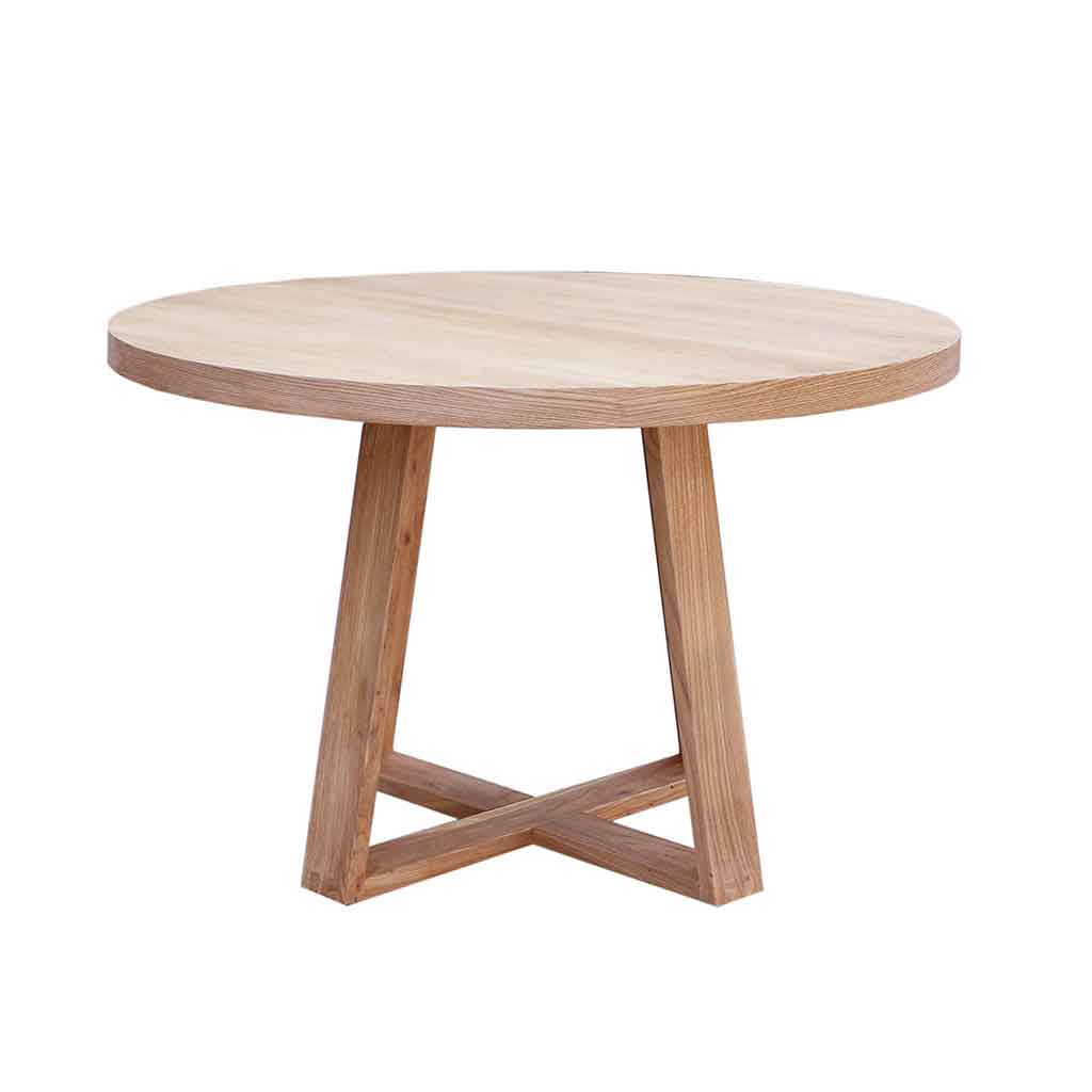 Mesa de comedor natural redonda Polatis