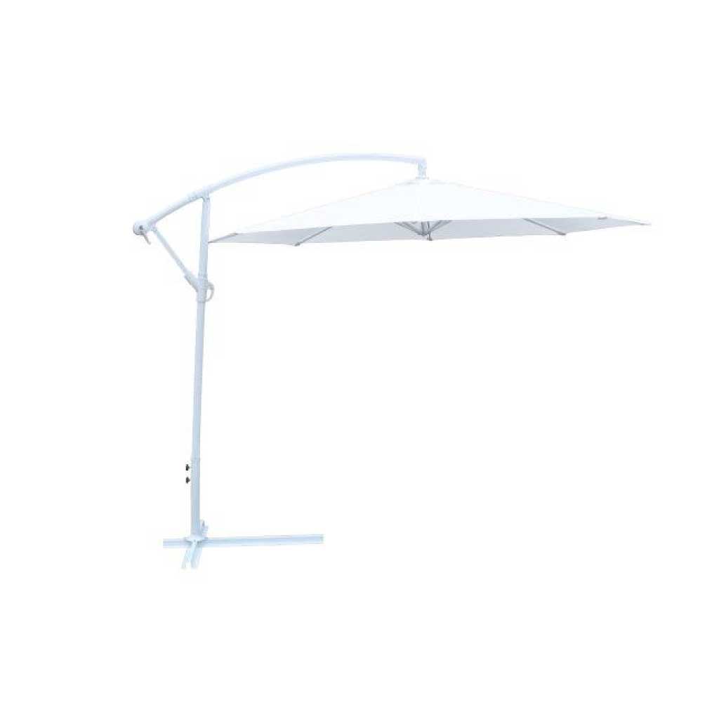 Sombrilla colgante banana blanco