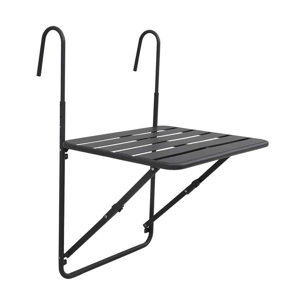 Mesa Auxiliar Colgante Gris de Balcón