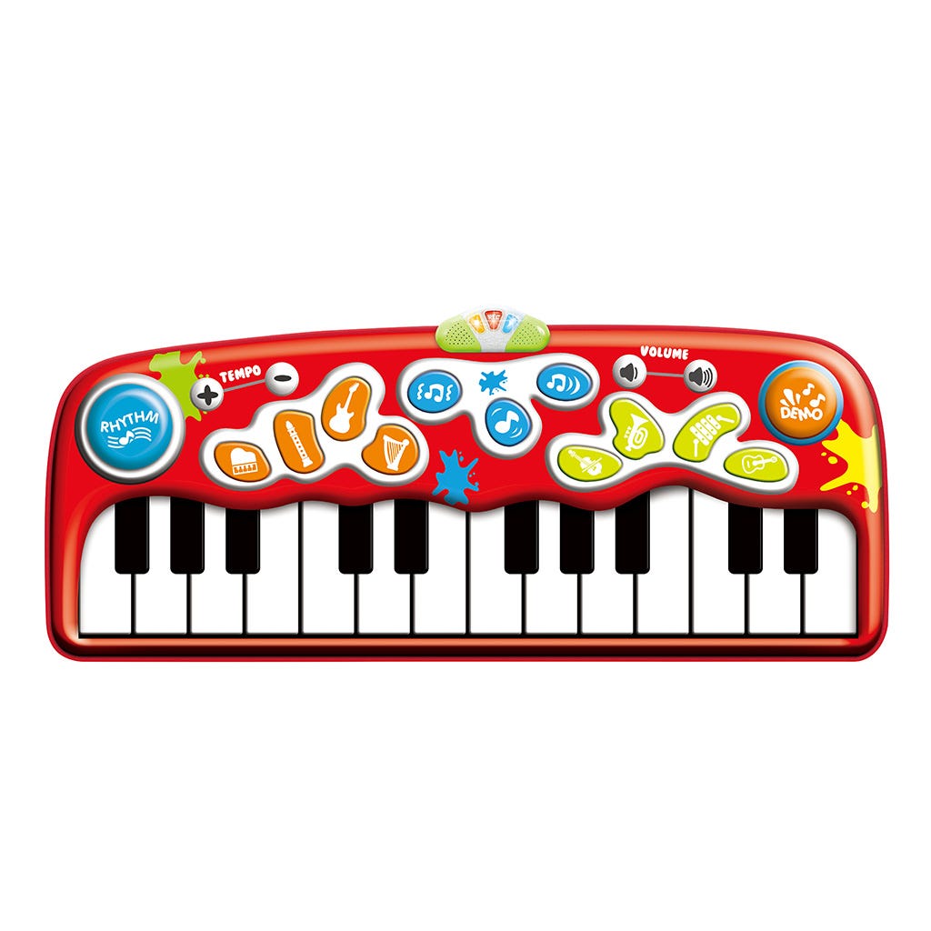Juguete de alfrombra de piano con luz