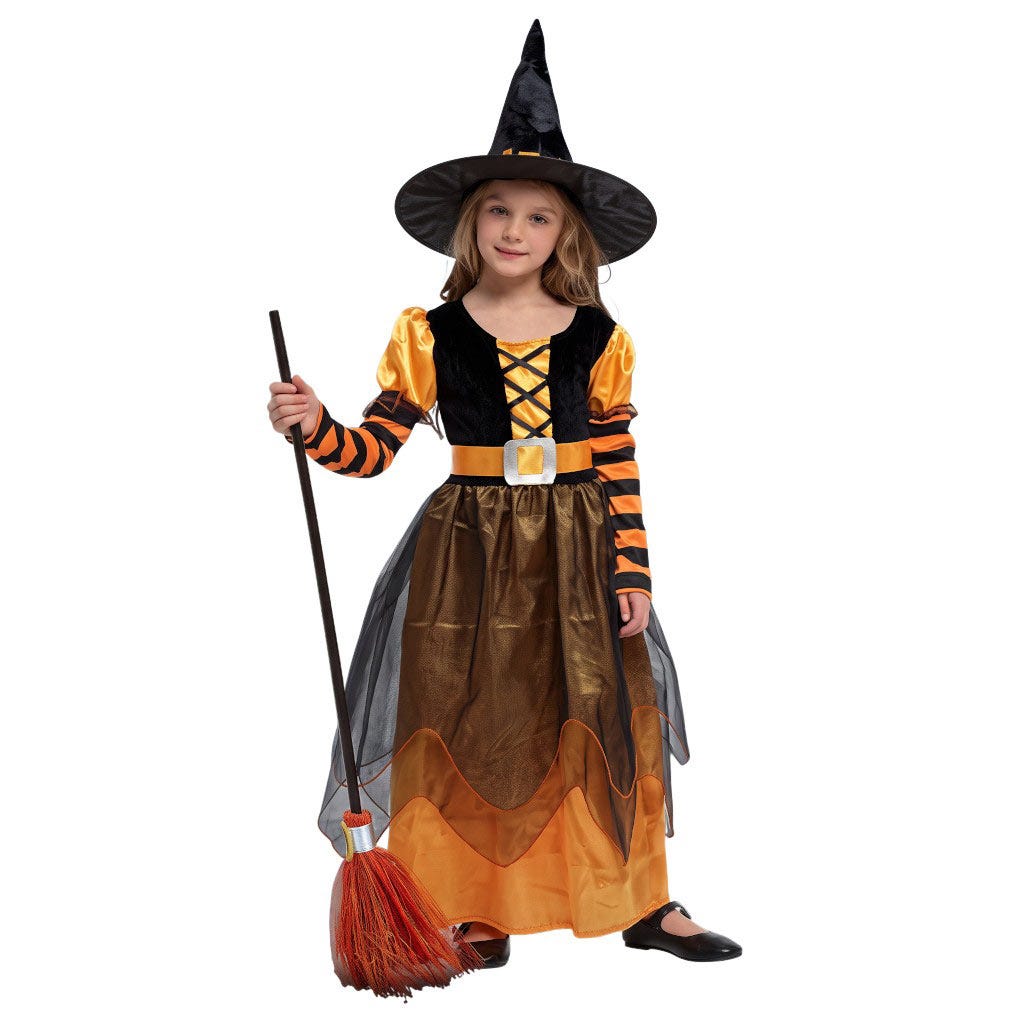 Disfraz Infantil Peque&ntilde;a Bruja Naranja