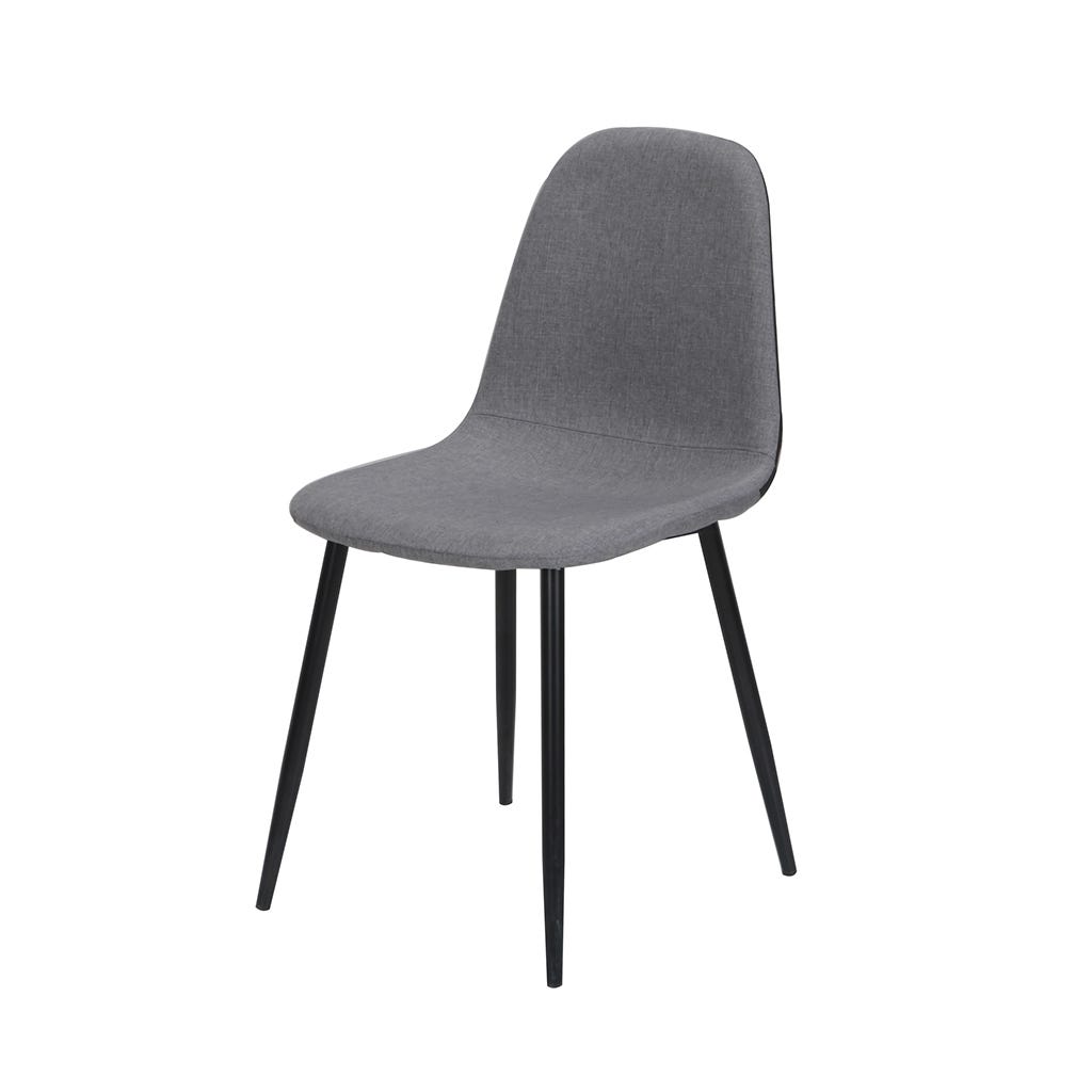 Silla Paula mix gris/negro