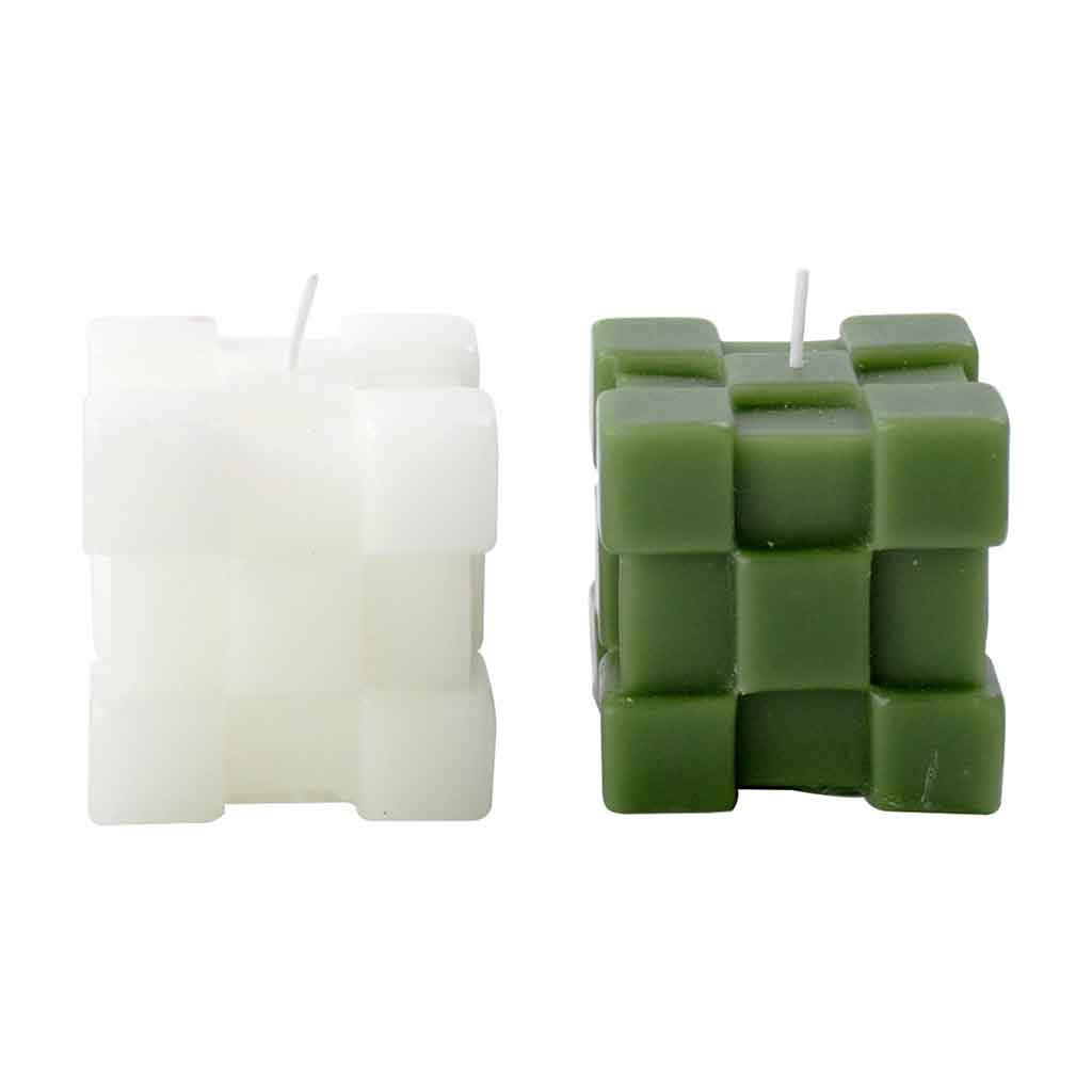 Vela Cuadrada Decorativa Surtidas 6Cm